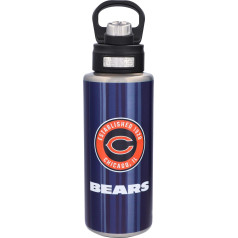 Tervis Chicago Bears ūdens pudele ar platu kaktiņu 900ml