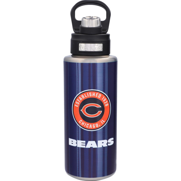 Tervis Chicago Bears ūdens pudele ar platu kaktiņu 900ml