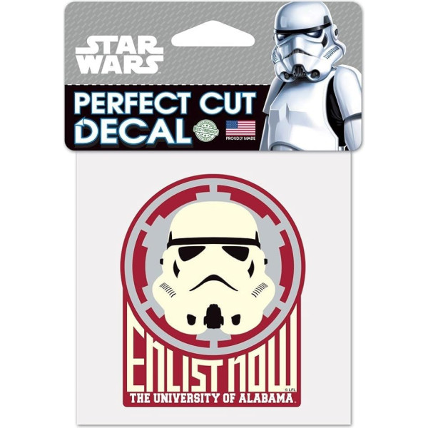 Wincraft NCAA Star Wars Star Wars Storm Trooper Die Cut Auto uzlīme Unisex Adult Black 4