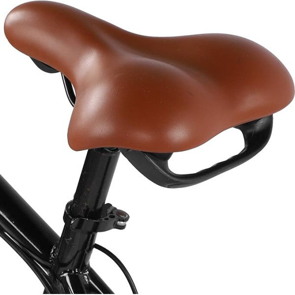 Alomejor velosipēda sēdeklis PU ādas velosipēda sēdeklis Ergonomisks triecienu absorbējošs kalnu velosipēda sēdekļa sēdeklis biezs un mīksts velosipēda spilvens