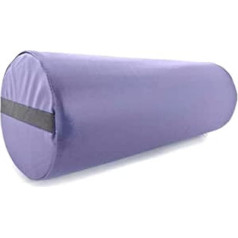 QUIRUMED Roller Cushion 55 x 20 cm Violets mākslīgās ādas ergonomisks putu pildījums Joga fitnesa masāža