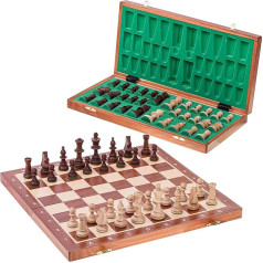 Square - Pro Schach Turnier Nr 5 Mahagoni - Schachspiel aus Holz - Schachbrett & Staunton 5