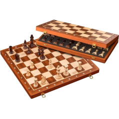 Philos 2611 - Schach, Schachspiel, Schachkassette, Feld 50 mm, Königshöhe 90 mm