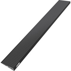 LIEKUMM Durvju sliekšņa rampa, 90 x 12,5 x 2,5 cm, ratiņkrēslu rampa, PVC sliekšņa rampa, ietvju rampa ratiņkrēslam, bērnu ratiņiem, riteņkrēslam vai elektriskajam skrejritenim, melna krāsa