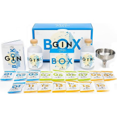 DIY Gin Box Including 38% Alcohol Gin Book | Pairing Concept | 15 Rare Spices | Gin Make Yourself | Gin Set | Gin Building Kit Gift | Gin Gift Set