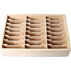 Mobilā tālruņa glabāšanas kaste, 24 nodalījumi, DIY darbvirsmas koka glabāšanas kaste, mobilā tālruņa organizators, izturīgs priedes koks, daudzfunkcionāls plaukts birojam, skolai, skolai
