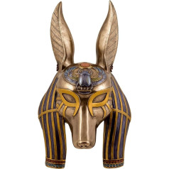 Veronese maska Ēģiptes dievs Anubis 29 cm Sienas rotājums Ēģipte Faraons Skaitlis Bronzēts