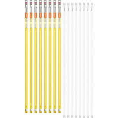 OSRAM LED TUBE T8 36 EM 1200 mm lineārā LED caurule, 15 W, 1620 lm, 3000 K, silti balta gaisma, LED aizstājējs T8 luminiscences caurulei ar G13 pamatni, ilgs kalpošanas laiks, zems enerģijas patēriņš, 8 gab. iepakojumā