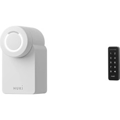 Nuki Smart Lock 3.0, viedā bezatslēgas ieejas durvju slēdzene bez pārveidošanas + NUKI tastatūra, priekšējo durvju kodu slēdzene, viedais pagarinājums NUKI Smart Lock slēdzenei