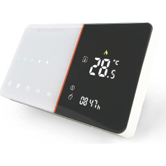 BecaSmart Series 005 WiFi termostats Programmējams katla termostats ūdens/gāzes apkures katlam, istabas termostats, saderīgs ar Alexa, Google Home 5A