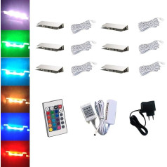 ACCE LED RGB stikla malu apgaismojums Stikla grīdas apgaismojums Vitrīnas apgaismojums Stikla klips Stikls Augstākās kvalitātes spogulis Nerūsējošais tērauds (6)