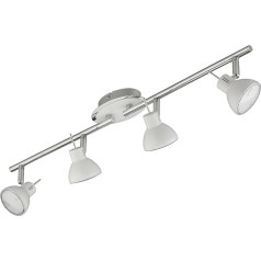 Briloner Leuchten LED Spot, 4-flammig, 4 W, Strahler dreh- und schwenkbar, weiß/chrom 2834-046