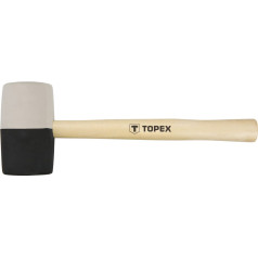 Topex Gumijas āmurs 63 mm/680 g, melna un balta gumija