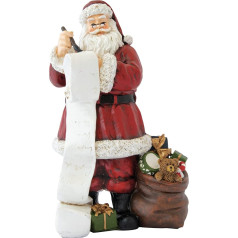 Easy Life Santa Claus with His List 15.5 x 12 x 24.5 cm Polyresin Christmas Figures