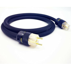 WAudio 10AWG audio barošanas kabelis - ES standarta HiFi barošanas kabelis ar Schuko kontaktdakšu un IEC kontaktdakšu melns (1M)