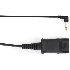 Snom ACPJ 3,5 mm adapterkabel zum Anschließen des A100M- und A100D-Headsets an das DECT-Mobilteil M25/M65/M85 oder ein anderes Telefon/Smartphone/Computer mit 3,5 mm-Buchse 00004344