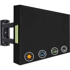 YALYAYAYA Āra TV vāks 40-43 collu āra TV, TV aizsardzība pret putekļiem, 600D Oxford PVC pārklājums, izturīgs, ūdensizturīgs, putekļu necaurlaidīgs, universāla ekrāna aizsardzība āra TV