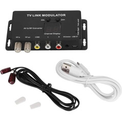 IR modulators, UHF TV LINK modulators IR Extender AV uz RF pārveidotājs IR Extender UHF modulators ar kanālu displeju