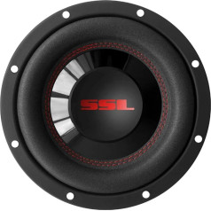 1 Zemfrekvenču skaļrunis SOUNDSTORM SSL CG8D 20,00 cm 200 mm 8 collu 400 W RMS un 800 W maksimālais DVC ar dubulto balss spoles spoli 4 Ohm automašīnai, 1 gab. iepakojumā