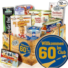 Wilkommen im Club 60 + 60 dzimšanas dienas mamma + DDR dāvanu komplekts