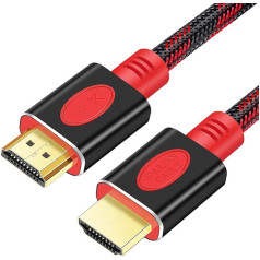 SHULIANCABLE HDMI kabelis, HDMI kabelis 4K @ 60Hz 18Gbps, saderīgs ar video 4K UHD 2160p, HD 1080p, HDR, ARC, ātrgaitas ar Ethernet, PS4, Xbox, HDTV (10M)