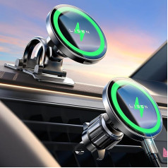 LISEN Magsafe Car Mount lādētājs Bezvadu 15 W lādētājs iPhone tālrunim