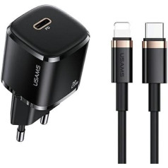 1xusb-c t36 20w tīkla lādētājs + lightning pd3.0 ātrās uzlādes kabelis