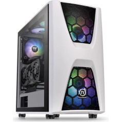 Case commander c34 rūdīts stikls argb snow edition