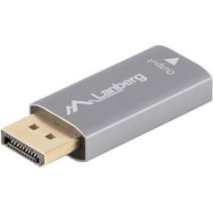 Displayport(m)- hdmi(f)4k adapteris sudraba krāsā