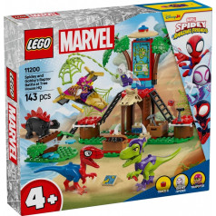Spidey ķieģeļi 11200 kaujas spidey un gobby ar koku māja