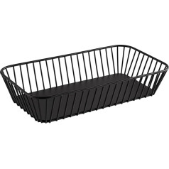 APS Urban 30417 GN 1/3 Grozs metāla melns ar neslīdošām kājām 32,5 x 17,6 cm Augstums 7,5 cm