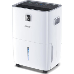 Electric Dehumidifier 30L/24H, with Moisture Sensor and LED Display, Room Size Approx. 300 m³/100 m², 4 L Water Tank and Drain Pipe, 24H Timer, for Against Moisture, Mould and Laundry Drying