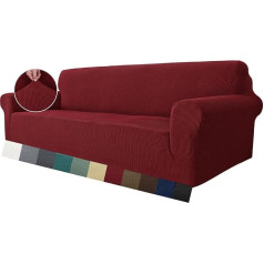MAXIJIN Super Stretch Couch Cover for 3 Seater Couch, 1 gab Universāls dīvāna pārvalks, Living Room Jacquard Spandex Furniture Protector, suņiem un mājdzīvniekiem draudzīgs dīvāna pārvalks, piemērots dīvāna pārvalks