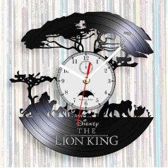 Viiluuxr Vinila ierakstu sienas pulksteņi Lion King pulksteņa siena bez Ticking trokšņiem sienas pulksteņa bērnu istabas rotājumi 12 collu kvarca pulkstenis