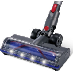 Zeoibou Grīdas uzgalis Dyson putekļsūcēju piederumiem, Dyson piederumi, Dyson putekļsūcēju piederumi un 4 LED gaismas, saderīgs ar v8 Slim, v10 Slim, v12 Slim. Ideāli piemērots īsiem kaudzēm
