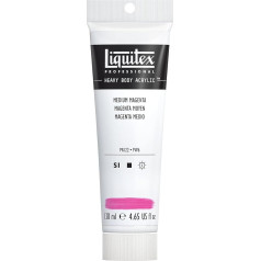 Liquitex 1047500 Professional Heavy Body Acrylic Paint in Artist Quality with Excellent Light Fastness in Buttery Consistency, 138 ml, Medium Magenta