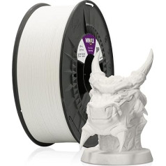 WINKLE PLA 870 filaments, ledāja balta, 3D printeru filaments, PLA 870, 1,75 mm, 1 kg, PLA 870 White, Ingeo PLA | atkausēšanas process, ekstrēma cietība, spole 1 kg