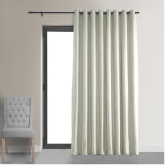 HPD Half Price Drapes Īpaši plati samta aptumšojoši aizkari ar cilpām, 274 cm gari, bloķē siltumu un gaismu, aptumšojoši aizkari guļamistabai un viesistabai (1 panelis), 274 x 274 cm,