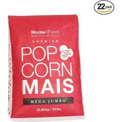 Popcornmais Premium Jumbo kukurūzai, klasikiniai kukurūzai, Kinopopcorn, 22,68 kg maišas, XXL, 1:32 Pop tūris