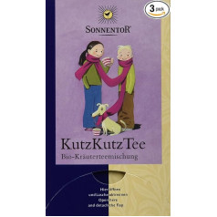 Sonnentor Kutz Bioloģiskā zāļu tēja dubultās kameras maisiņā 3 x 27 g iepakojums