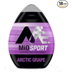 MiO Fit šķidrā ūdens uzlabotājs, Arctic Grape, 1,62 unces, Mio