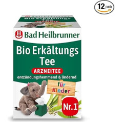 Bad Heilbrunner organiskā aukstā tēja bērniem (12 x 8 filtrēšanas maisiņi)