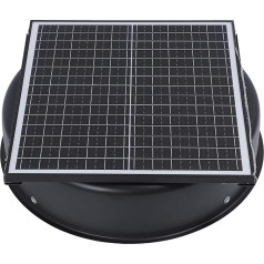 TOPINCN Solar Loft Fan, Solar Powered Loft Fan, 35W 40W, DC 15V Motor, Solar Roof Extractor Fan, Large Airflow, Solar Roof Vent Fan,