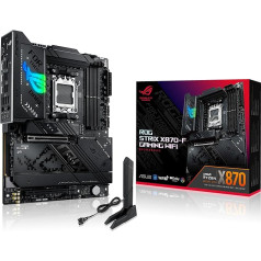 ASUS ROG Strix X870-F Gaming WiFi pamatplate Socket AM5 (AMD, X870, ATX, 16+2+2 barošanas pakāpes, Dynamic OC Switcher, Core Flex, DDR5, WiFi 7, M.2, PCIe 5.0)