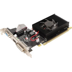 Dpofirs AMD HD7450 Grafiskā karte 600MHz 2GB DDR3 Grafiskā karte ar HDMI VGA DVI portu PCI Express X16 3.0 Fast Cooling 64 bitu grafiskā karte galddatoriem