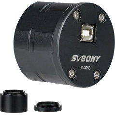 Svbony SV305C teleskopa kamera, 1,25 collu krāsu IMX662 CMOS USB2.0 planētas attēlu kamera, astronomiskā kamera ar augstu kadru uzņemšanas ātrumu planētas astronomijas fotogrāfijai