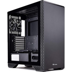 Thermaltake S300 Tempered Glass Edition ATX Mid-Tower kompiuterio korpusas su 120 mm galiniu ventiliatoriumi CA-1P5-00M1WN-00