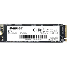 Patriot P310 M.2 PCIe Gen 3x4 480 GB SSD diskdziņš