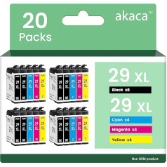 akaca 24 saderīgu tintes kasetņu iepakojums ar Epson 29 29XL kasetnēm Expression Home XP-235 XP-245 XP-247 XP-255 XP-257 XP-257 XP-332