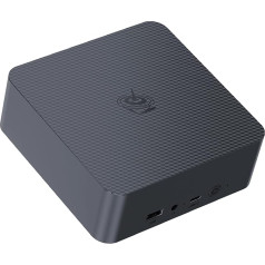 Beelink EQR5 Mini dators, AMD Ryzen 5 5650U (6C/12T) līdz 4,2 GHz, minidators, 8 GB DDR4 RAM, 500 GB NVME SSD, Micro PC, 4K @ 60 Hz Dual Display, Dual 1000M LAN, WiFi6 BT5.2